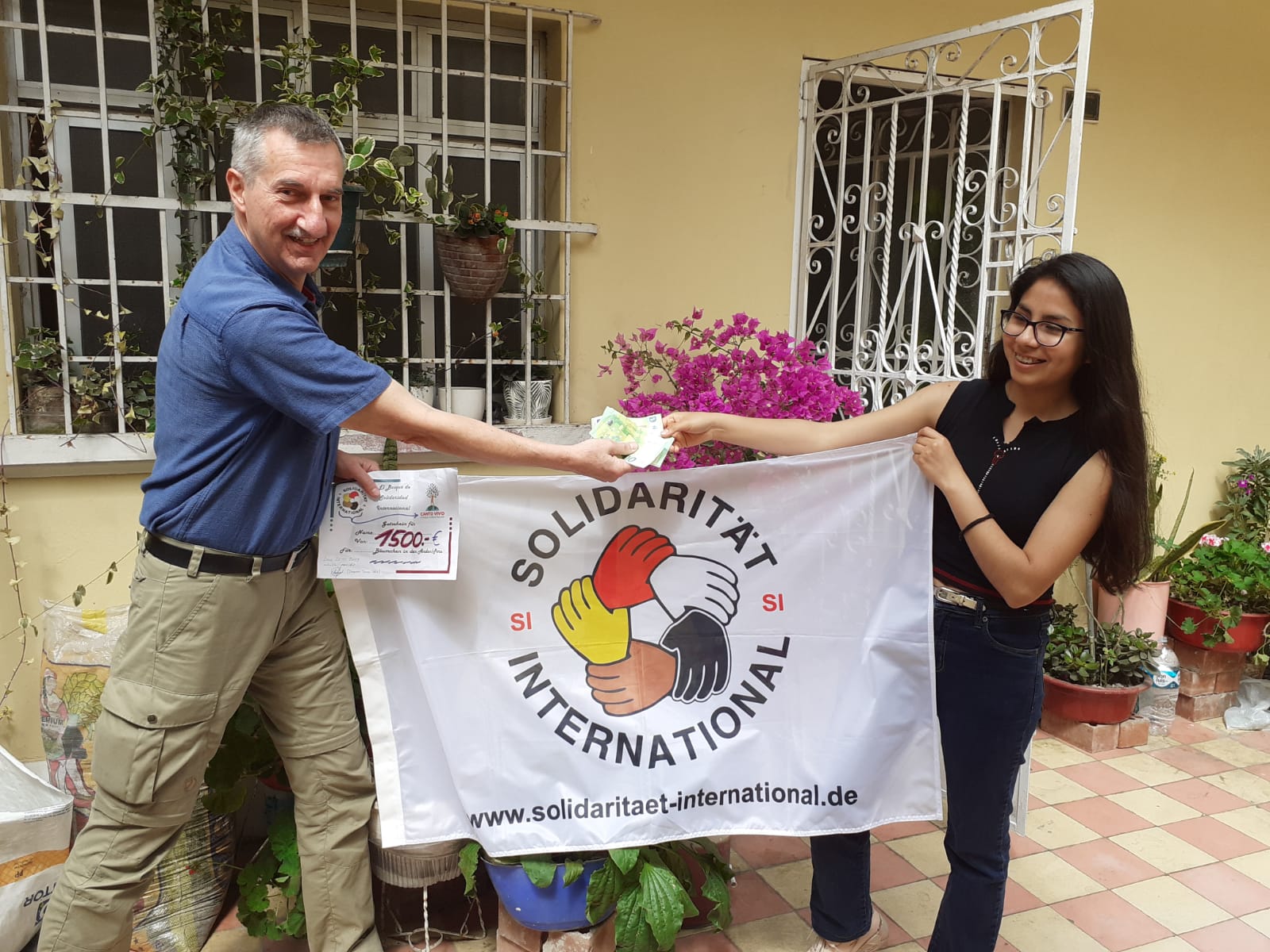Persönliche Spendenübergabe in Lima /Peru