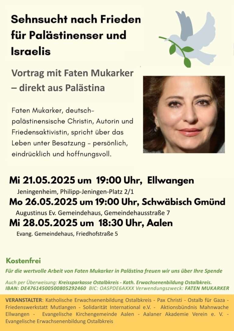Mehr über den Artikel erfahren Veranstaltungen zur Solidarität mit Palästina