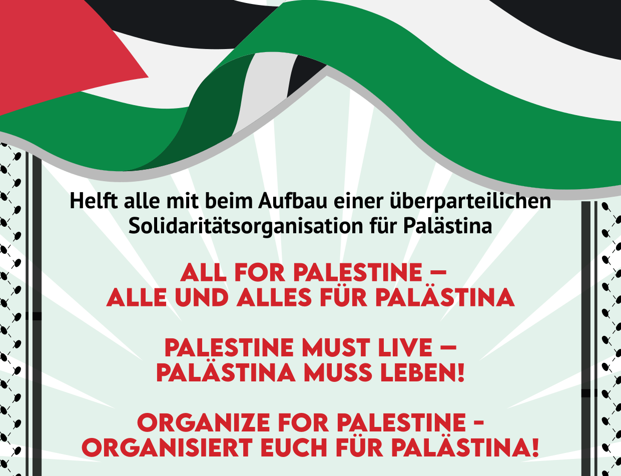 Am 14. Dezember für die Solidarität mit Palästina